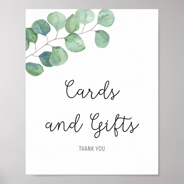 Poster Eucalyptus - Cartes et Cadeaux (Devant)