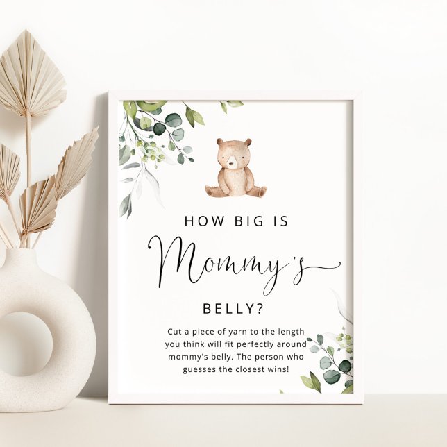 Poster Eucalyptus ours quelle taille est le jeu du ventre (Créateur téléchargé)