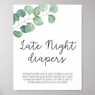 Poster Eucalyptus vertes - Diapeurs nocturnes