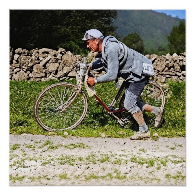 Poster Eugene Christophe Tour de France 1922 Aubisque (Devant)