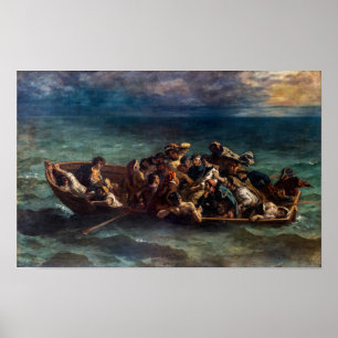 Poster Eugene Delacroix - Le naufrage de Don Juan