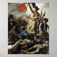 Eugene Delacroix - Liberté, leader du peuple