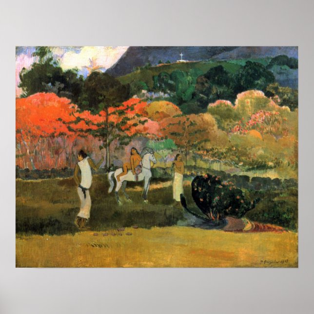 Poster Eugene Henri Paul Gauguin - Femmes et moisissures (Devant)