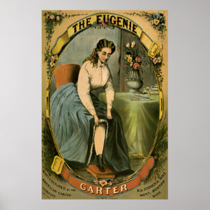 Poster EUGENIE Garter Publicité c. 1840