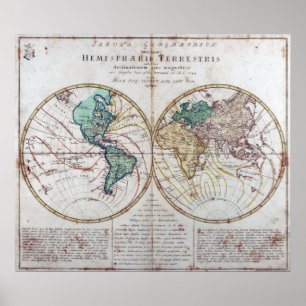 Poster Euler World Map