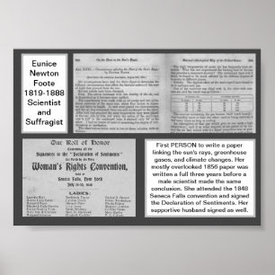 Poster Eunice Newton fait la promotion du changement clim
