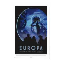Europa Tour - Retro Space Travel Art
