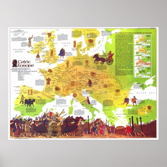 Poster " Europe : 1977 - La carte historique... (Devant)