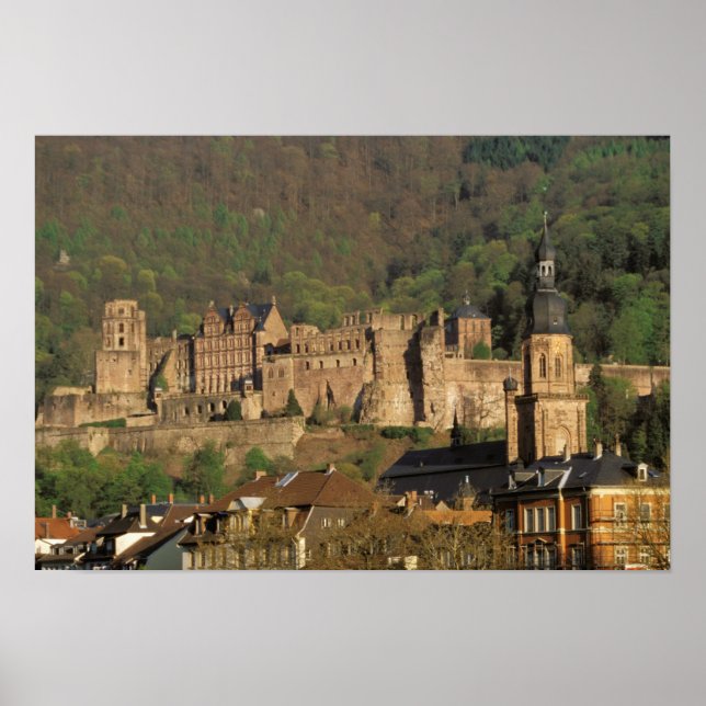 Poster Europe, Allemagne, Heidelberg. Château (Devant)