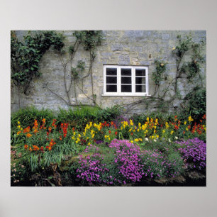 Poster Europe, Angleterre, Teffont Magna. Fleurs rempliss
