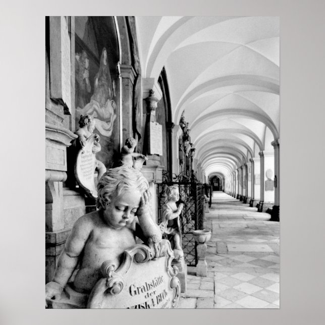 Poster Europe, Autriche, Salzbourg. Cherub et monument 2 (Devant)