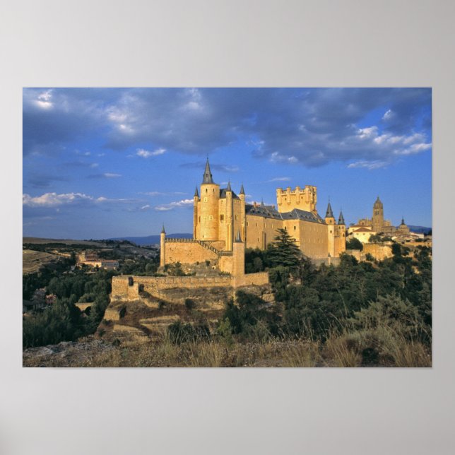 Poster Europe, Espagne, Ségovie. L'Alcazar, un monde (Devant)