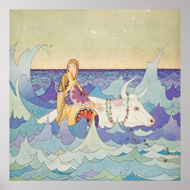 Poster Europe et la Bull de Virginia Frances Sterrett (Devant)