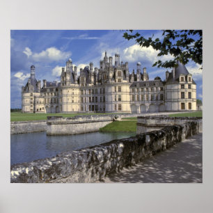 Poster Europe, France, Chambord. Imposing Chateau