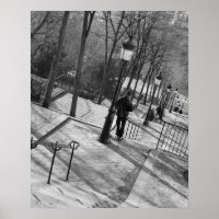 Europe, France, Paris, Montmartre : Bonjour
