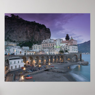 Poster Europe, Italie, Campanie (Côte amalfitaine) Atrani