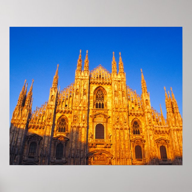 Poster Europe, Italie, Milan, Cathédrale de Milan (Devant)