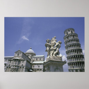 Poster Europe, Italie, Pise, Tour de Pise