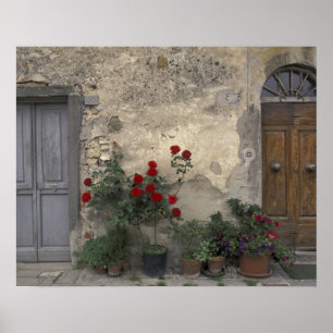Poster Europe, Italie, Toscane, Chianti, porteuse toscane