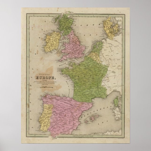 Poster Europe occidentale (Devant)