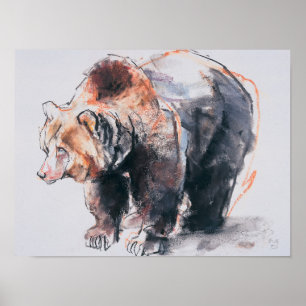 Poster European Brown Bear 2001