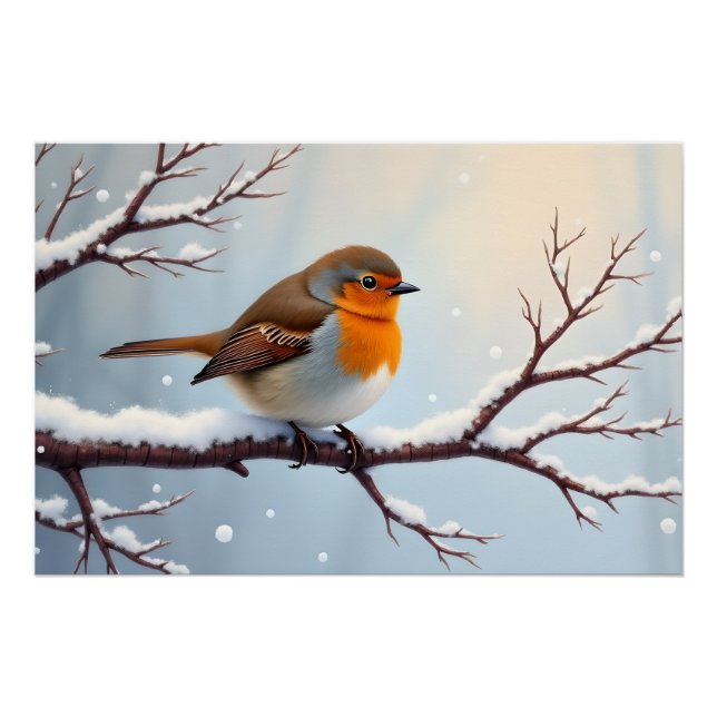 Poster European Robin  (Devant)