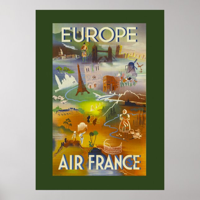 Poster européen des voyages (Devant)