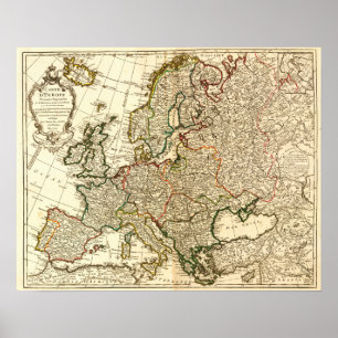 Poster EuropePanoramic MapEurope 2