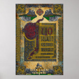 Poster Évangiles Lindisfarne