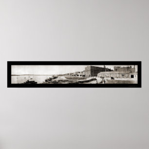 Poster Evansville IN Panorama Photo 1907