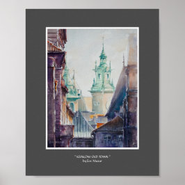Poster EVE Peint Cracovie, Pologne Vieille Ville