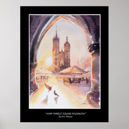 Poster EVE Peint Cracovie Vieille Ville