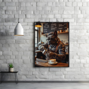 Poster Éveil brassé : Bulldog Derrière les haricots