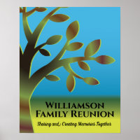 Événement de réunion d'arbre familial personnalisé