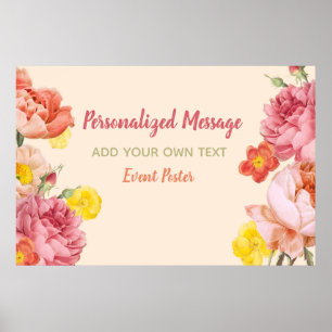 Poster Événement Floral