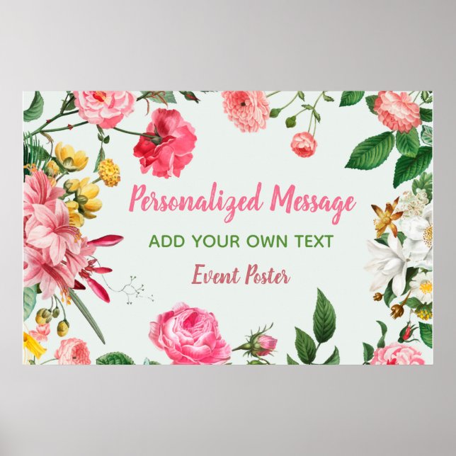 Poster Événement Floral (Devant)