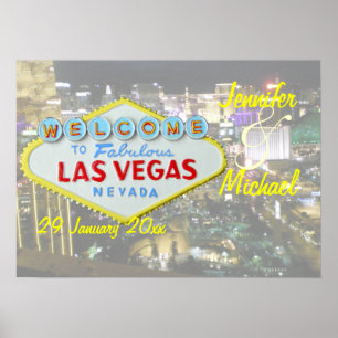 Poster Événement spécial personnalisé Las Vegas