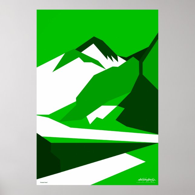 Poster Everest Green - Art Gallery Selection (Devant)