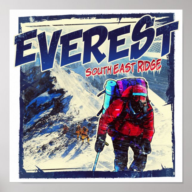 Poster Everest South East Ridge (Devant)