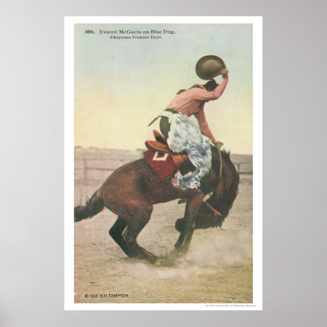 Poster Everett McGucin sur Blue Dog Cheyenne Frontier Day (Devant)