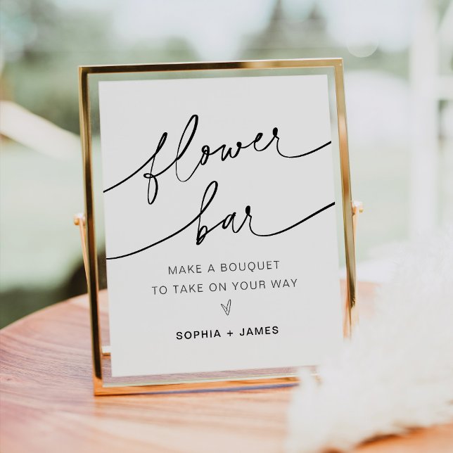 Poster EVERLEIGH Flower Bar, Faites Votre Bouquet Signer (Créateur téléchargé)