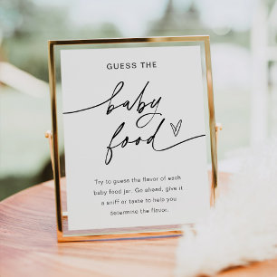 Poster EVERLEIGH Guess the Baby Food Game Signe