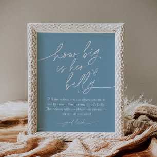 Poster EVERLEIGH Quelle Est La Taille De Son Ventre Baby 