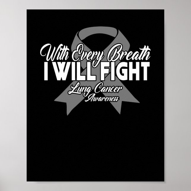 Poster Every Breath I Will Fight Cancer (Devant)