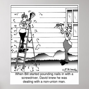 Poster Évidemment, un homme non syndiqué