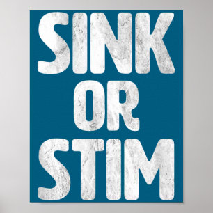 Poster Évier mignon Stim Neurodivergent Normaliser l'auti