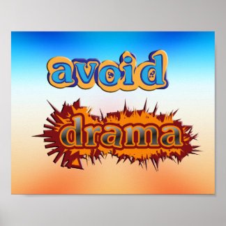Poster Évitez les drames