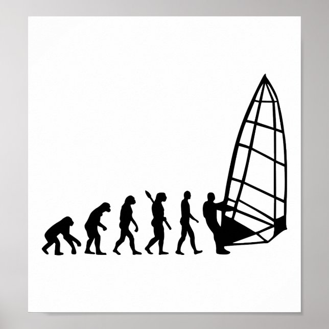 Poster Évolution de la planche à voile (Devant)