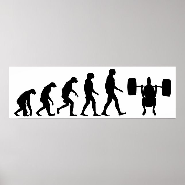 Poster Évolution de l'haltérophilie (Devant)