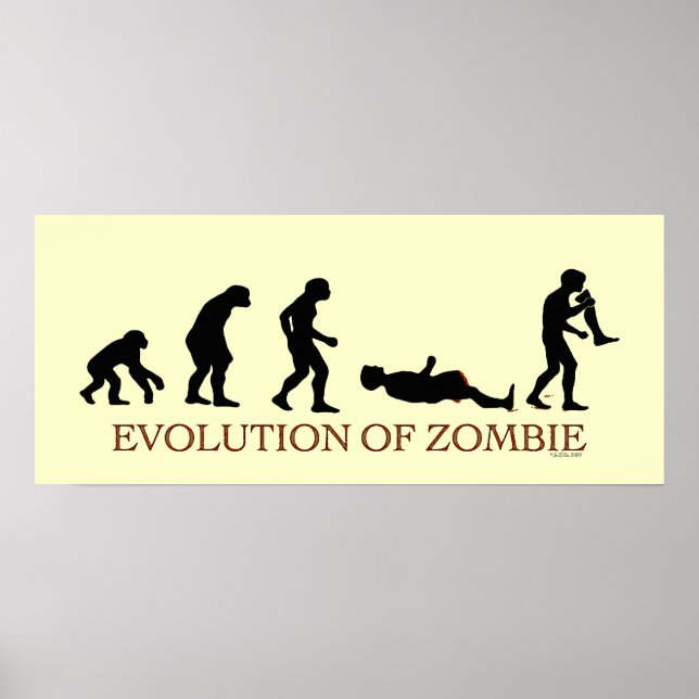 Poster Évolution de Zombie (Devant)